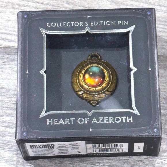 Warcraft Heart of Azeroth Collector's Edition Pin - Blizzcon 2018 Exclusive - Picture 1 of 2